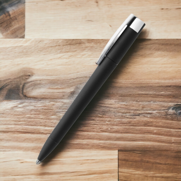 Ручка шариковая T-pen софт-тач / Стильная и надежная с поворотным механизмом